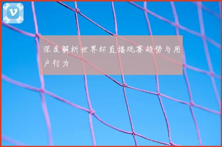 深度解析世界杯直播观赛趋势与用户行为