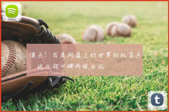 慎点!百度网盘上的世界杯纪录片,这几部口碑两极分化